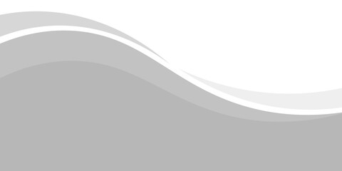 Vector gray line background curve element with white space for text and message design, overlapping layers, vector