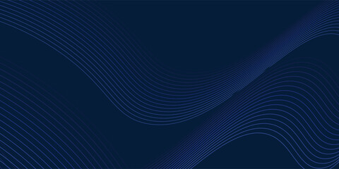 Blue abstract background with glowing wave. Shiny moving lines design element. Modern blue gradient flowing wave lines. vector eps10