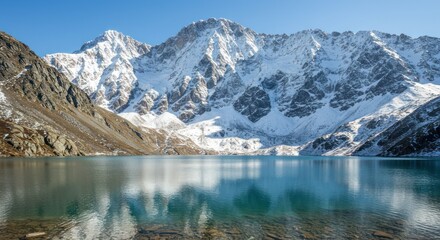 Fototapeta premium Laptop displays a graph showing upward growth on a wooden desk with plants.