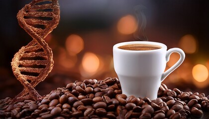 Coffee And Longevity or Health Benefits as a rich source of antioxidants to fight oxidative stress and inflammation for DNA health helping in slowing