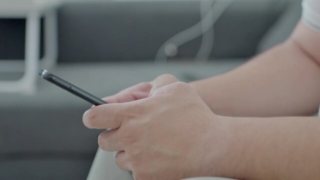 Multiscreen on people using smartphone in everyday life. People using the mobile phone. No-mobile-phone phobia. Multiscreen footage. Split screen variation. High quality 4k footage
