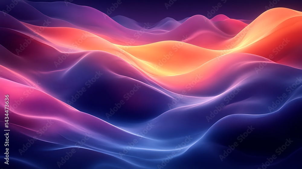 Wall mural luminous gradient soft glowing color texture high resolution hd background