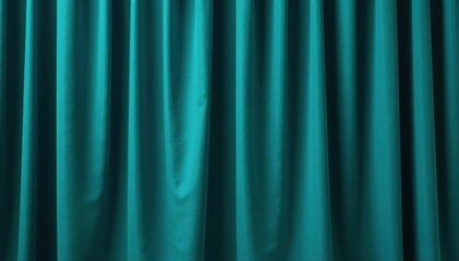 Deep teal velvet curtains, rich texture, smooth drape, material, window, texture