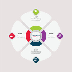 Modern Flat Business Infographic Template