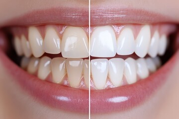 Before and after kid teeth whitening for improved smile