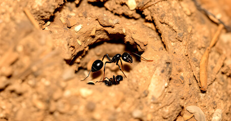 close up of a wood ant