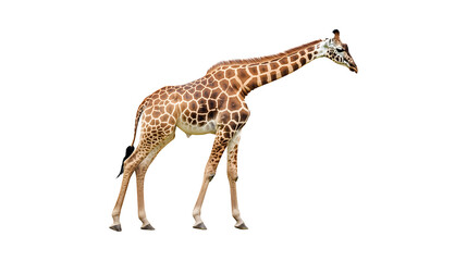 Fototapeta premium A giraffe is walking 
