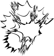 Complex group of overlapping explosion patterns fused together into a dynamic abstract composition.