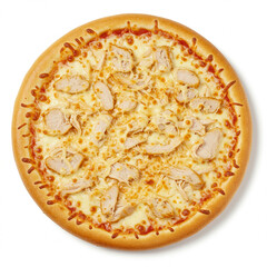 pizza on a white background