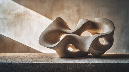 Futuristic 3D Form &ndash; Abstract Geometry in Digital Space