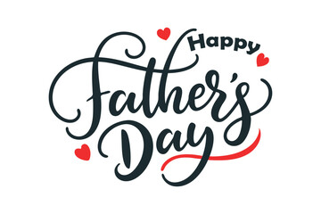Happy Father's Day typography art Design