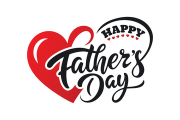 Happy Father's Day typography art Design