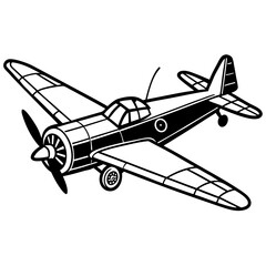 airplane isolated on white background