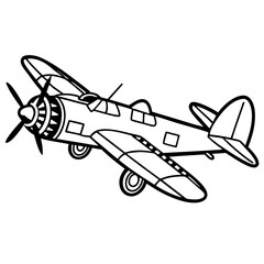 vector illustration of an airplane
