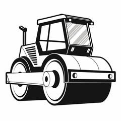 vintage tractor vector