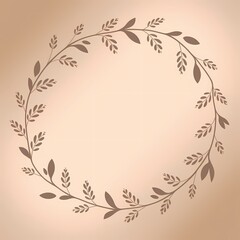 abstract floral background with frame