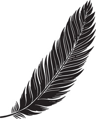 Fototapeta premium Silhouette Rooster Feather Clip art