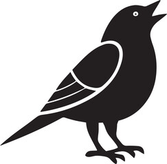 Silhouette Sparrow Drawing Bird