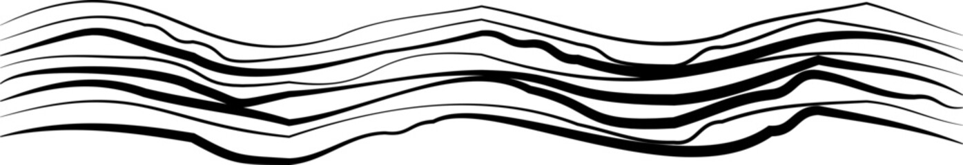 A wavy line pattern creating an abstract optical illusion effect.