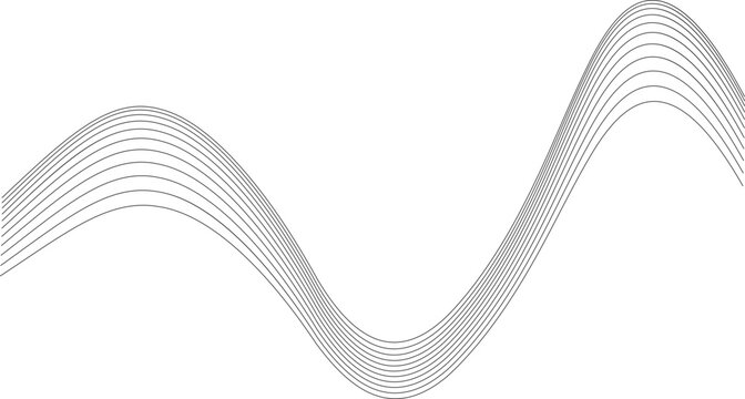 Wavy parallel lines forming a structured, rhythmic wave sequence.