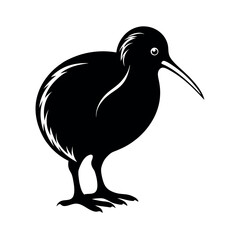 Kiwi Black Vector Silhouette Icon