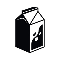 Milk Carton Beverage Vector Icon