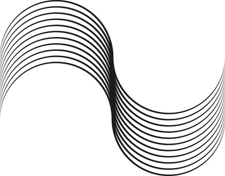 Parallel lines forming smooth wave-like patterns, creating a flowing and rhythmic effect.