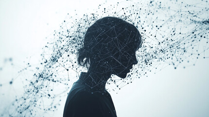 Artificial Intelligence Meets the Mind &ndash; Abstract Face with Algorithmic Flow