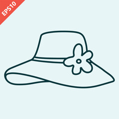 hand drawn kentucky derby hats design vector flat isolated illustration
