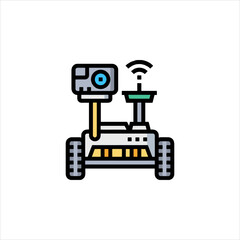 retro robot icon