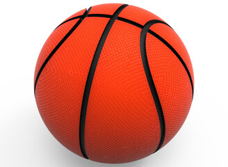 Fototapeta premium basketball isolated on white