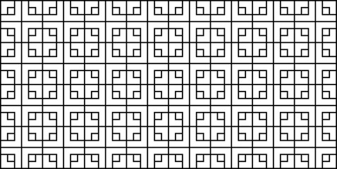 Traditional Asian pattern. Seamless geometric background with lines.