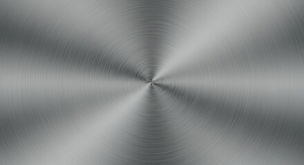 Brushed Metal Texture Background - Elegant polished metal, circular brushed texture, industrial design, metallic sheen, reflective surface. Symbolizing strength, precision, technology, luxury