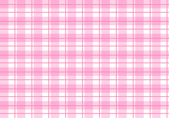 Spring checkered seamless patterns, Pastel pink doodle plaid and grid seamless vector pattern