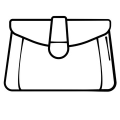 Minimalist Handbag Icon &ndash; Sleek and Stylish Design for Fashion Themes