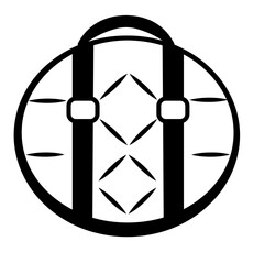 Geometric Circle Icon &ndash; Symmetrical Design for Modern and Decorative Themes