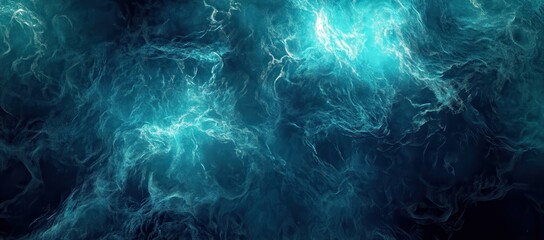 Obraz premium Abstract blue and black swirling pattern with white highlights