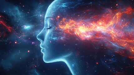 Dynamic digital background tailored for AI, data transfer, encryption, and educational sound and visual presentations.