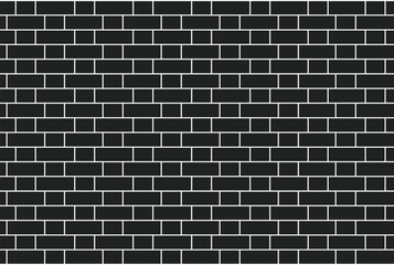 Pattern of black and white bricks arranged in a traditional horizontal layout