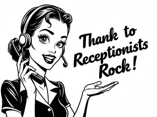 National Receptionists Day Appreciation – Office Greeting Desk Staff with Friendly Professional Service
