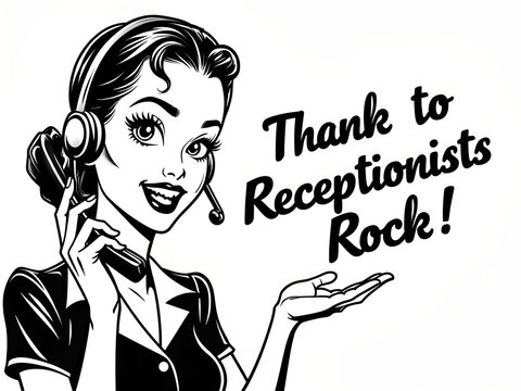 National Receptionists Day Appreciation – Office Greeting Desk Staff with Friendly Professional Service
