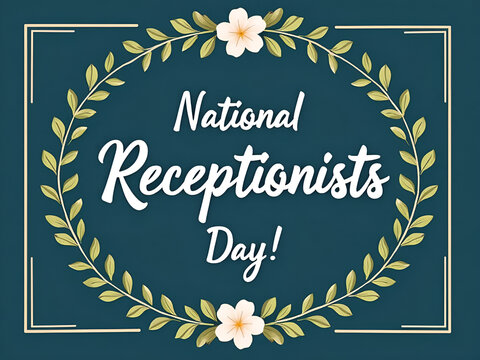 National Receptionists Day Appreciation – Office Greeting Desk Staff with Friendly Professional Service
