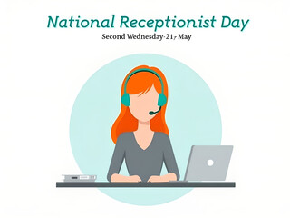 National Receptionists Day Appreciation – Office Greeting Desk Staff with Friendly Professional Service
