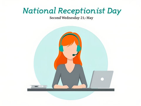 National Receptionists Day Appreciation – Office Greeting Desk Staff with Friendly Professional Service
