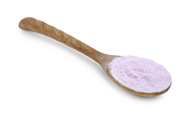 Superfood. Dry acerola powder isolated on white