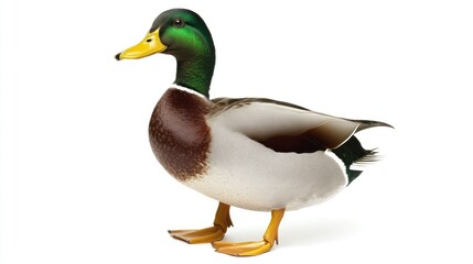 Obraz premium Mallard duck, profile view