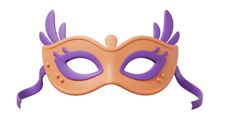 Isolated Carnival Mask