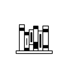 office folders vector line icon isolated on white background