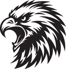 Eagle head vector illustration