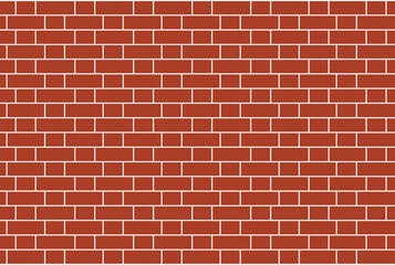 Red brick wall background	